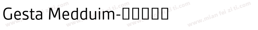 Gesta Medduim字体转换